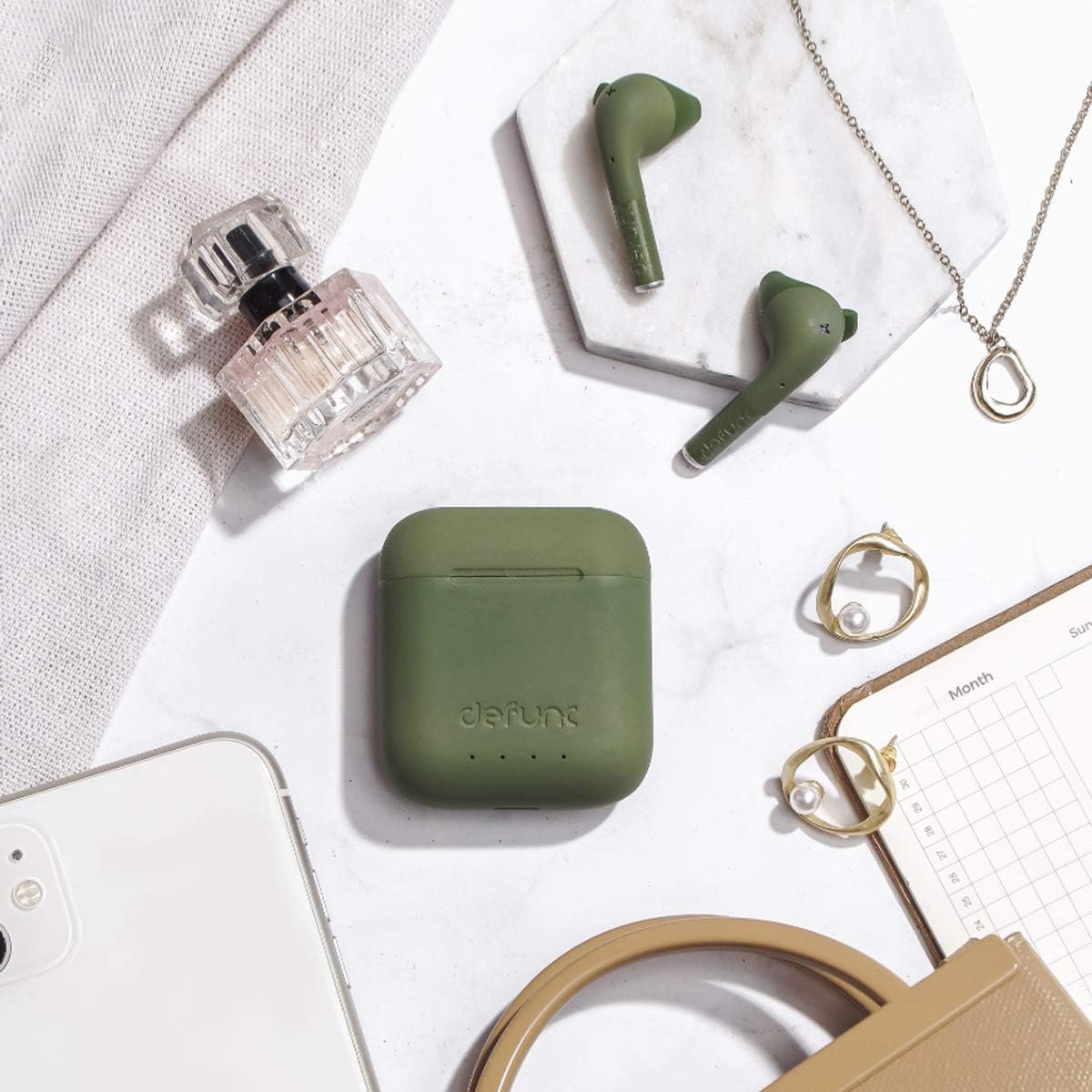 Defunc TRUE GO SLIM Bluetooth 5.2 Ασύρματα True Wireless Ακουστικά με θήκη (πράσινο)