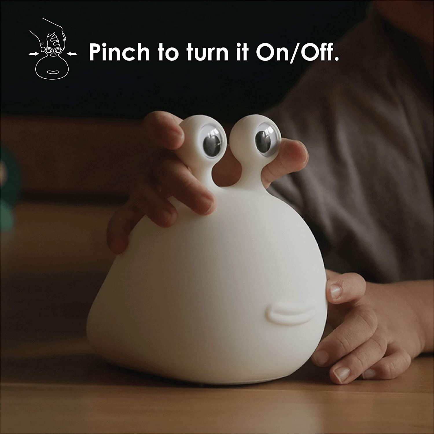 Designnest® Slug Night Lamp |MUID| Φωτάκι νυκτός γυμνοσάλιαγκας από μαλακή σιλικόνη με χρονοδιακόπτη