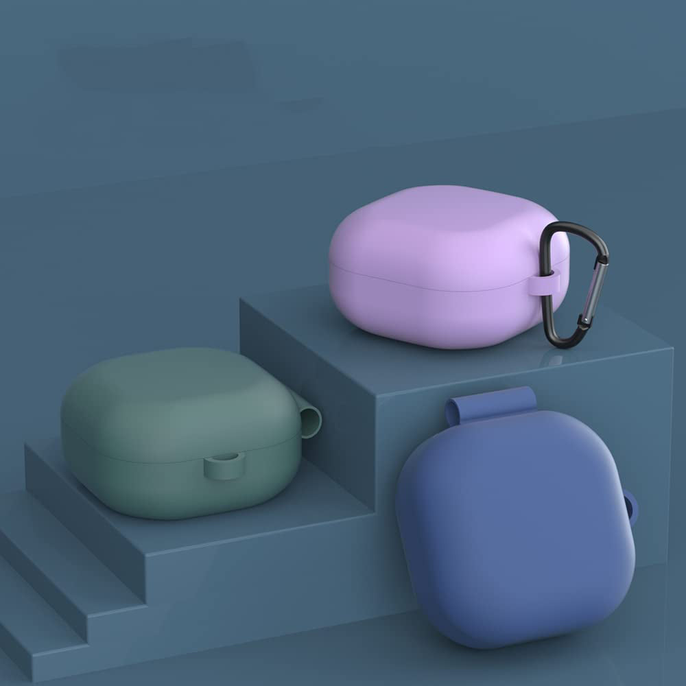 Techsuit - Silicone Case - for Galaxy Buds FE / 2 Pro / 2 / Live / Pro, Smooth Ultrathin Material - Black