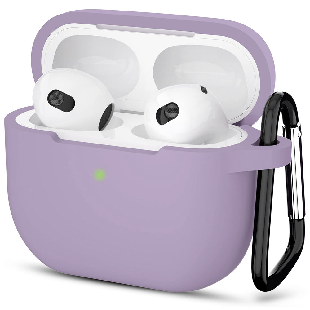 Techsuit - Silicone Case - for Apple AirPods 3, Smooth Ultrathin Material - Purple