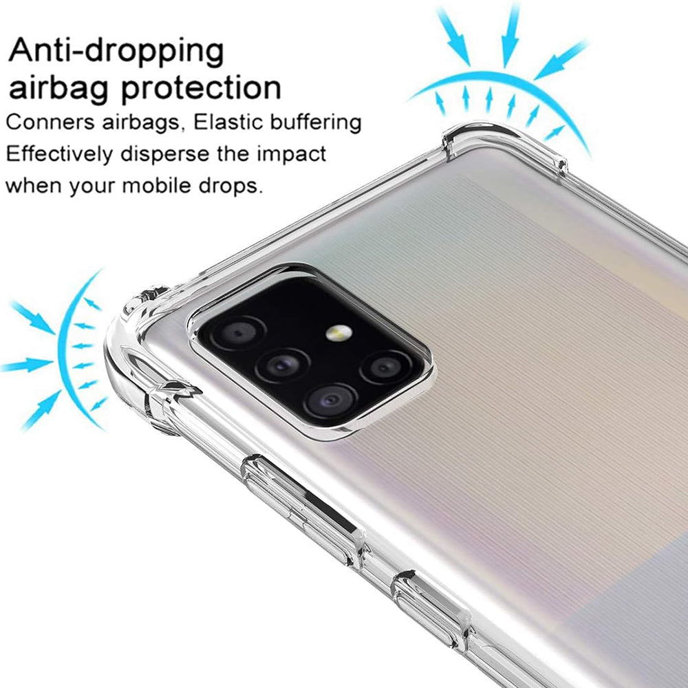Techsuit - Shockproof Clear Silicone - Galaxy A51 4G - Clear