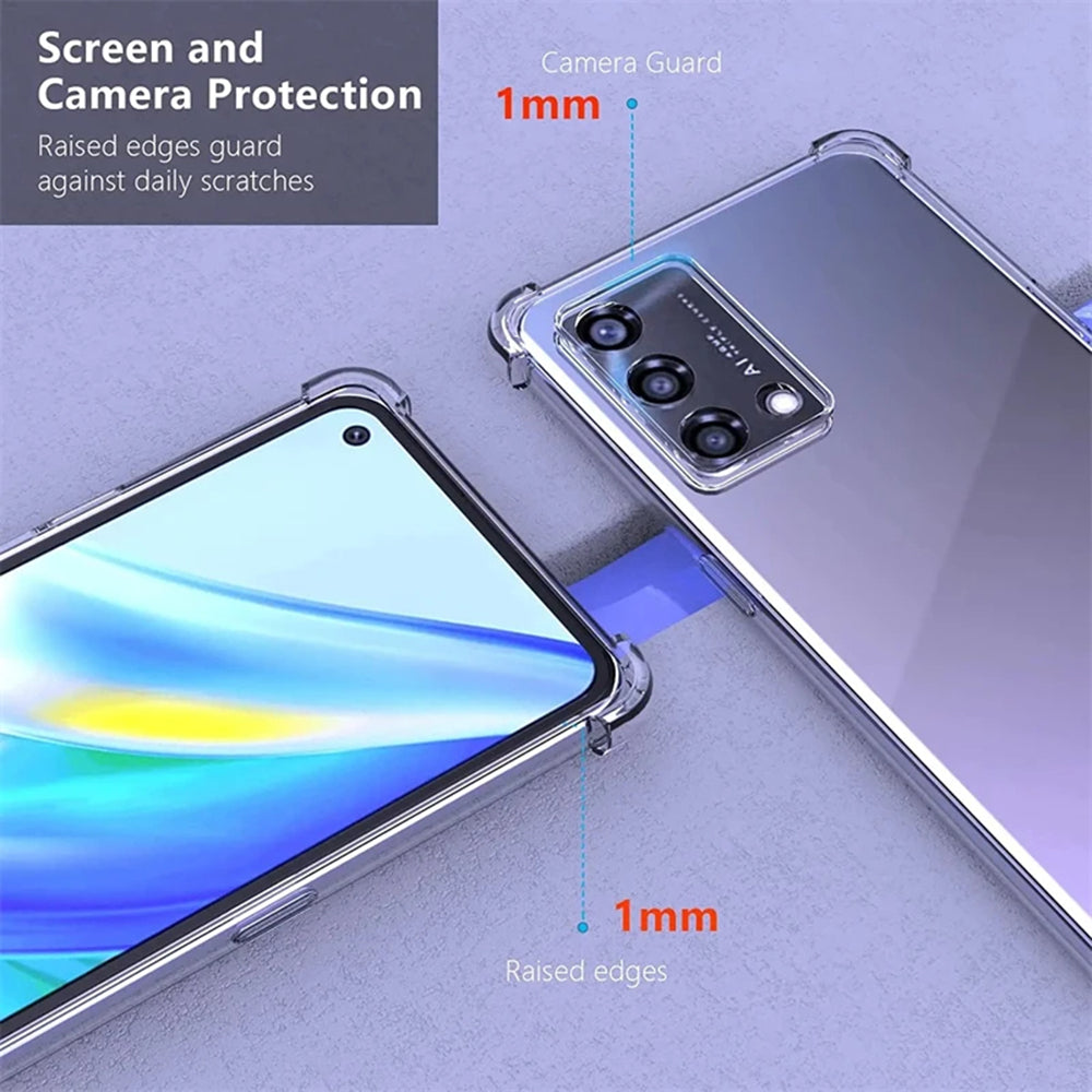 Techsuit - Shockproof Clear Silicone - Oppo Reno10 / Reno10 Pro - Clear