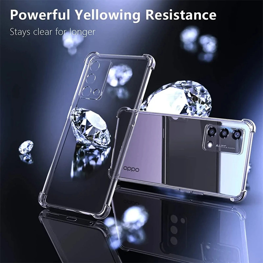 Techsuit - Shockproof Clear Silicone - Oppo Reno10 / Reno10 Pro - Clear