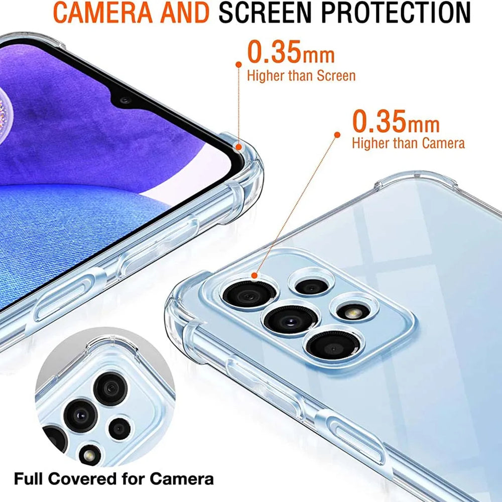 Techsuit - Shockproof Clear Silicone - Galaxy A23 4G / A23 5G - Clear