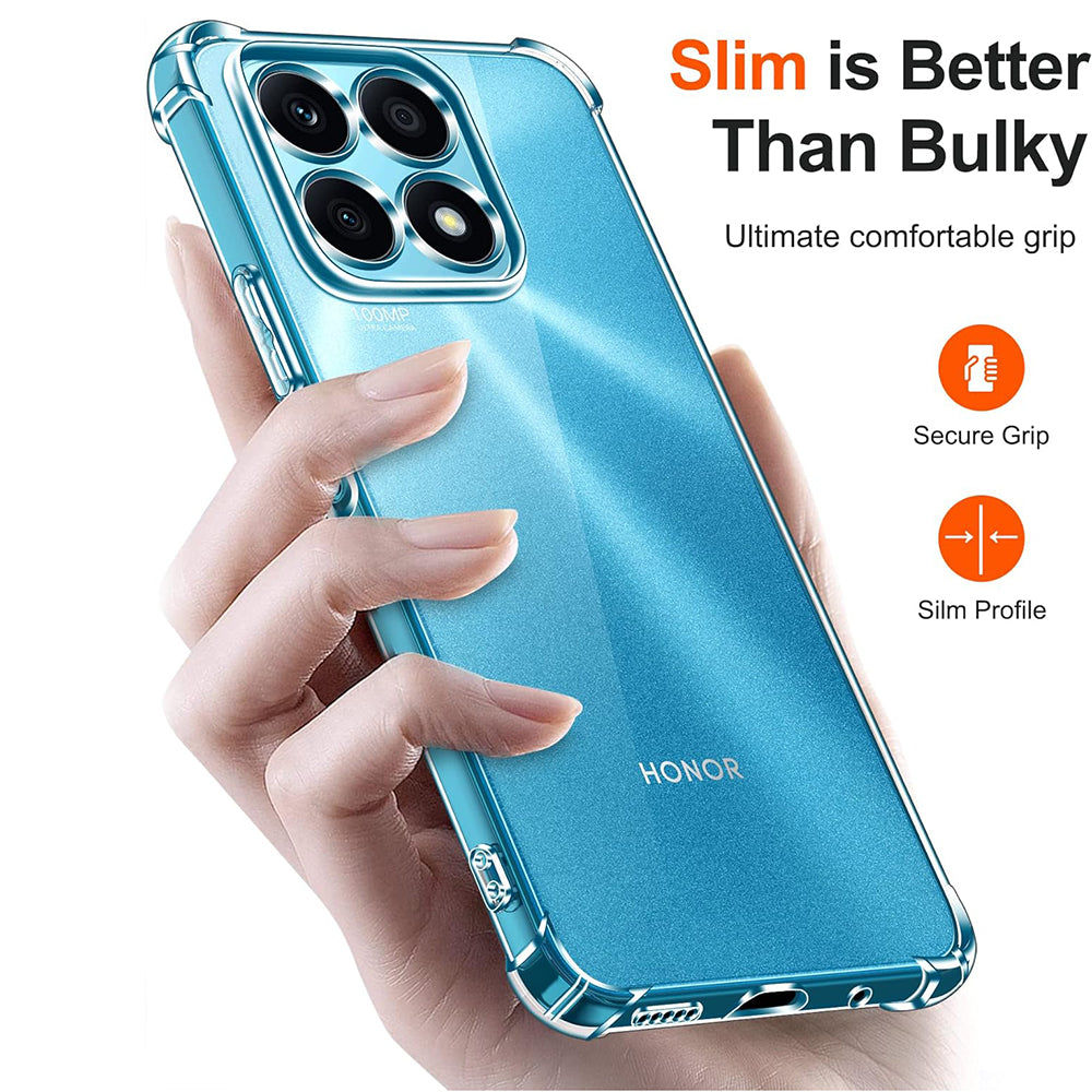 Techsuit - Shockproof Clear Silicone - Honor X8a - Clear
