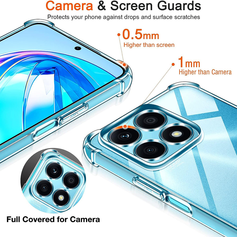 Techsuit - Shockproof Clear Silicone - Honor X8a - Clear