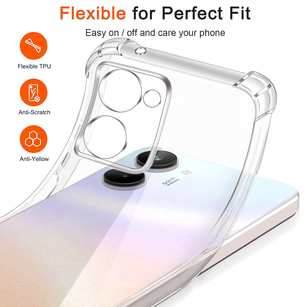 Techsuit - Shockproof Clear Silicone - Realme 10 4G - Clear