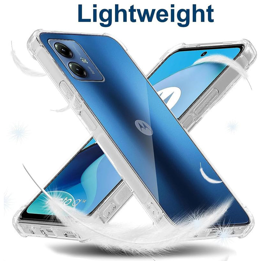 Techsuit - Shockproof Clear Silicone - Motorola Moto G54 - Clear
