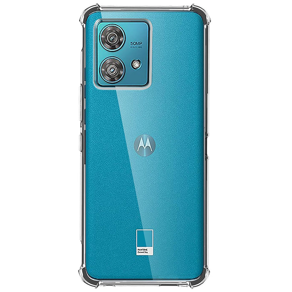 Techsuit - Shockproof Clear Silicone - Motorola Edge 40 Neo - Clear