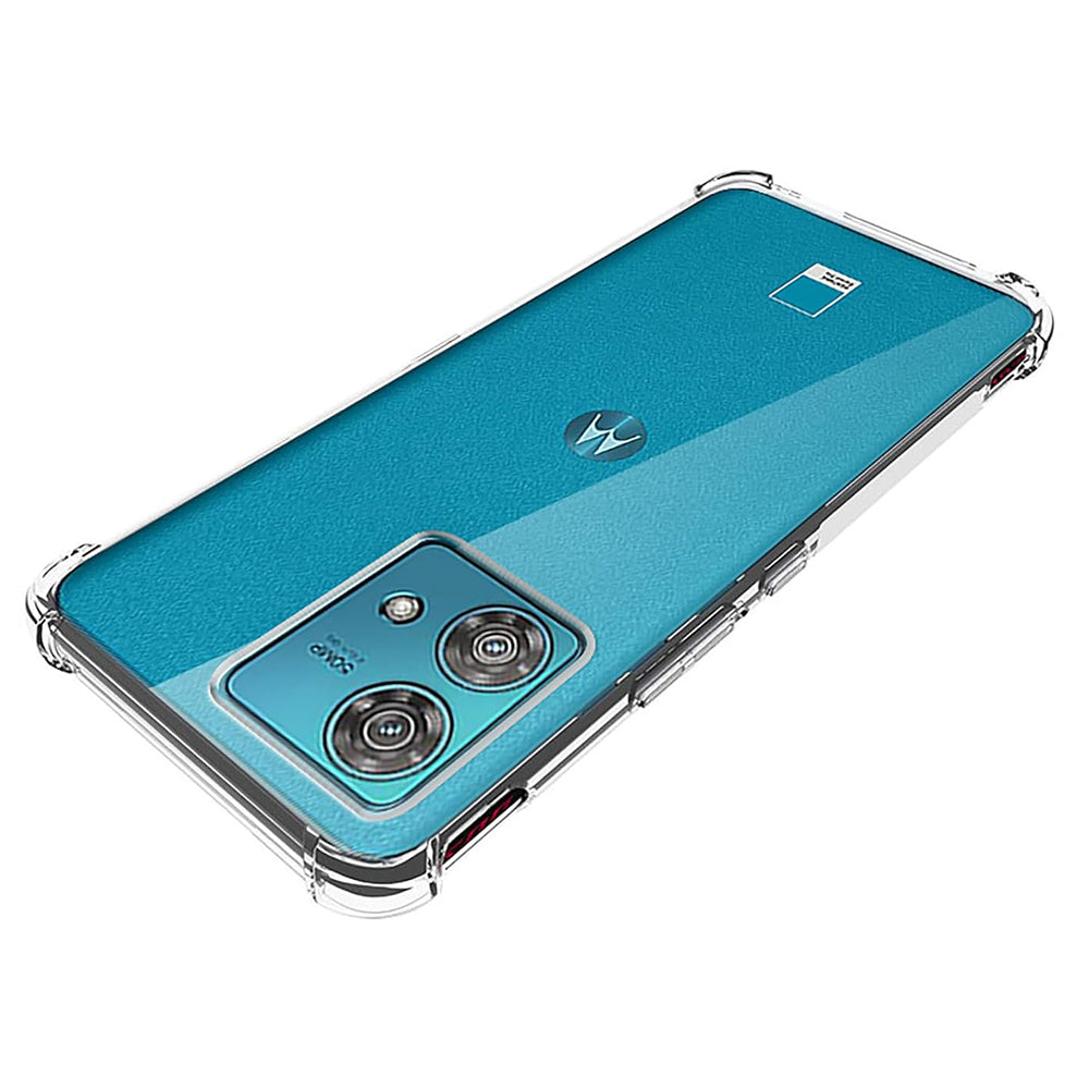 Techsuit - Shockproof Clear Silicone - Motorola Edge 40 Neo - Clear
