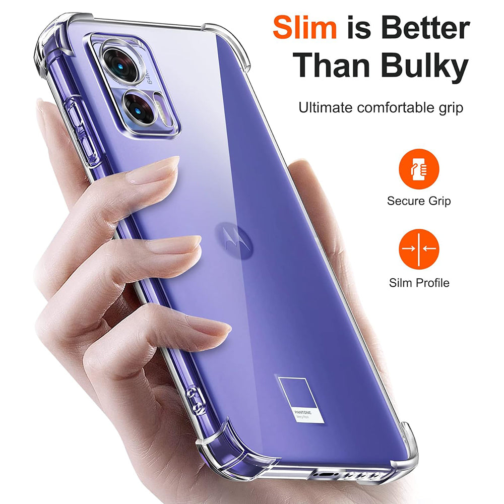 Techsuit - Shockproof Clear Silicone - Motorola Edge 30 Neo - Clear