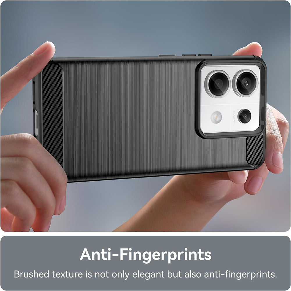 Techsuit - Carbon Silicone - Xiaomi Redmi 13C 4G / Redmi 13C 5G / Poco C65 - Black