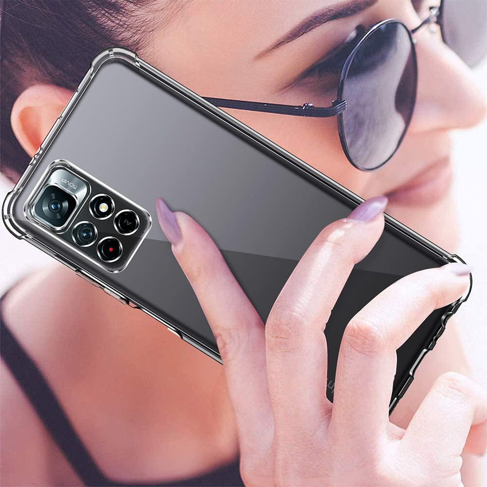 Techsuit - Shockproof Clear Silicone - Xiaomi Redmi Note 11 / Note 11S - Clear