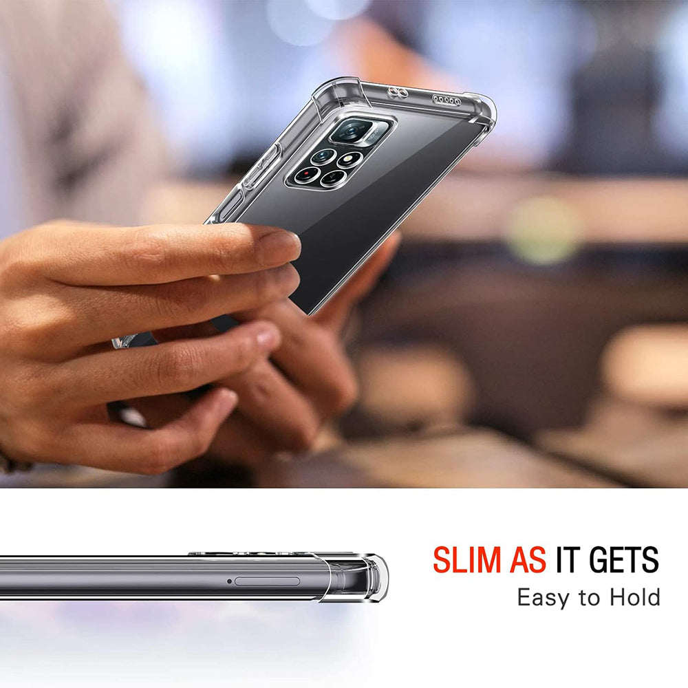 Techsuit - Shockproof Clear Silicone - Xiaomi Redmi Note 11 / Note 11S - Clear
