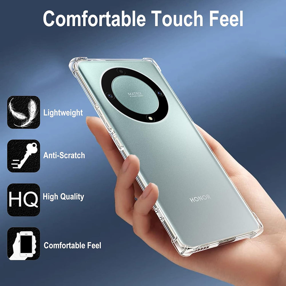 Techsuit - Shockproof Clear Silicone - Honor Magic5 Lite - Clear
