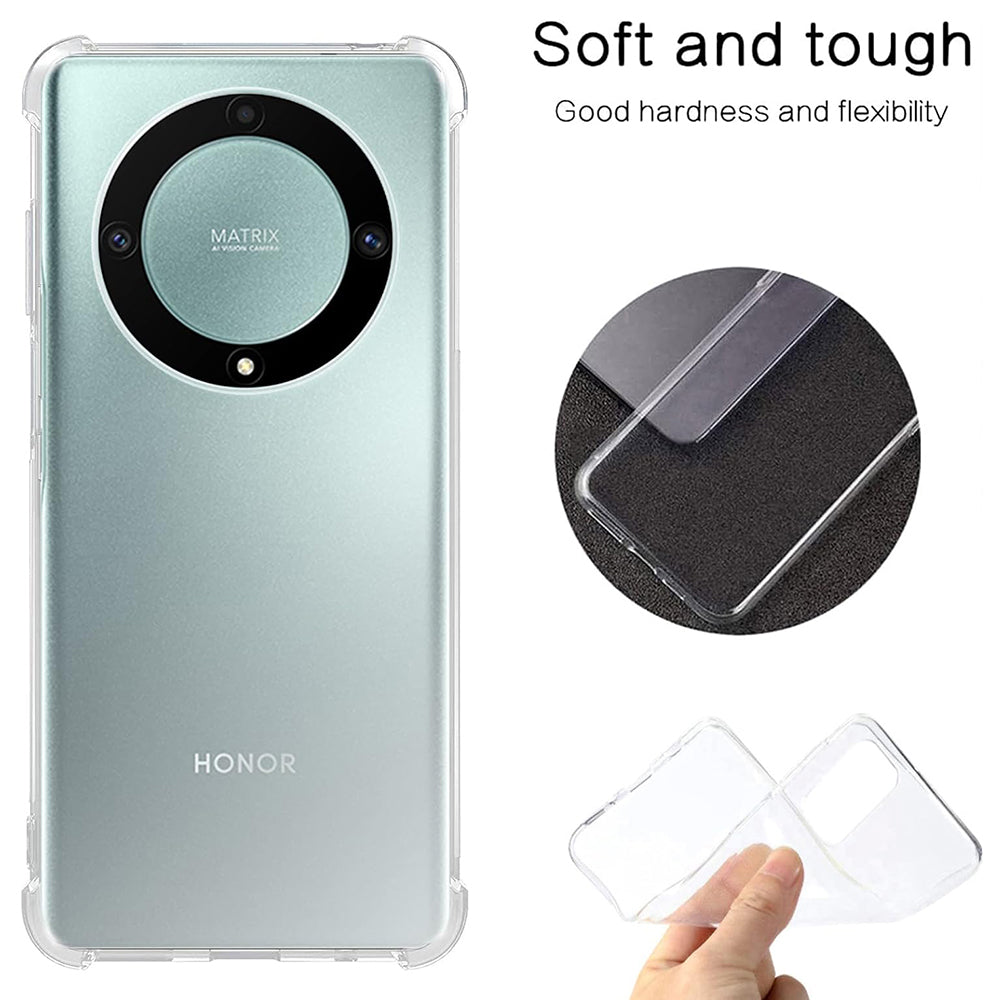 Techsuit - Shockproof Clear Silicone - Honor Magic5 Lite - Clear