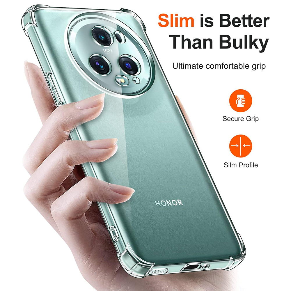 Techsuit - Shockproof Clear Silicone - Honor Magic5 Pro - Clear