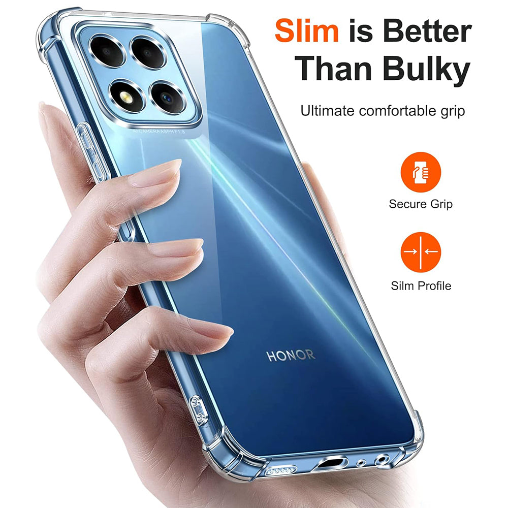 Techsuit - Shockproof Clear Silicone - Honor X6 / X8 5G / 70 Lite - Clear