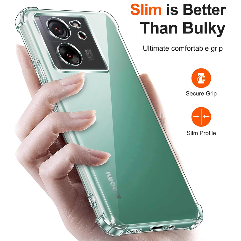 Techsuit - Shockproof Clear Silicone - Xiaomi 13T / 13T Pro - Clear