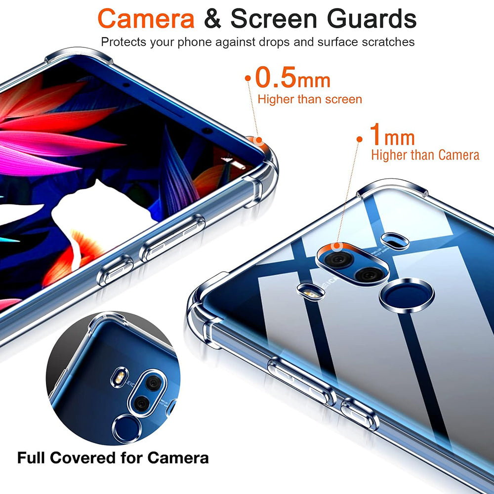 Techsuit - Shockproof Clear Silicone - Huawei Mate 10 Pro - Clear