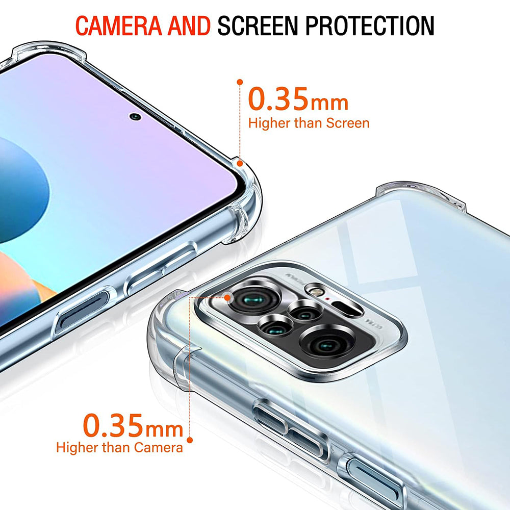 Techsuit - Shockproof Clear Silicone - Xiaomi Redmi Note 10 Pro / Note 10 Pro Max - Clear