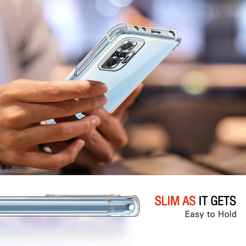 Techsuit - Shockproof Clear Silicone - Xiaomi Redmi Note 10 Pro / Note 10 Pro Max - Clear