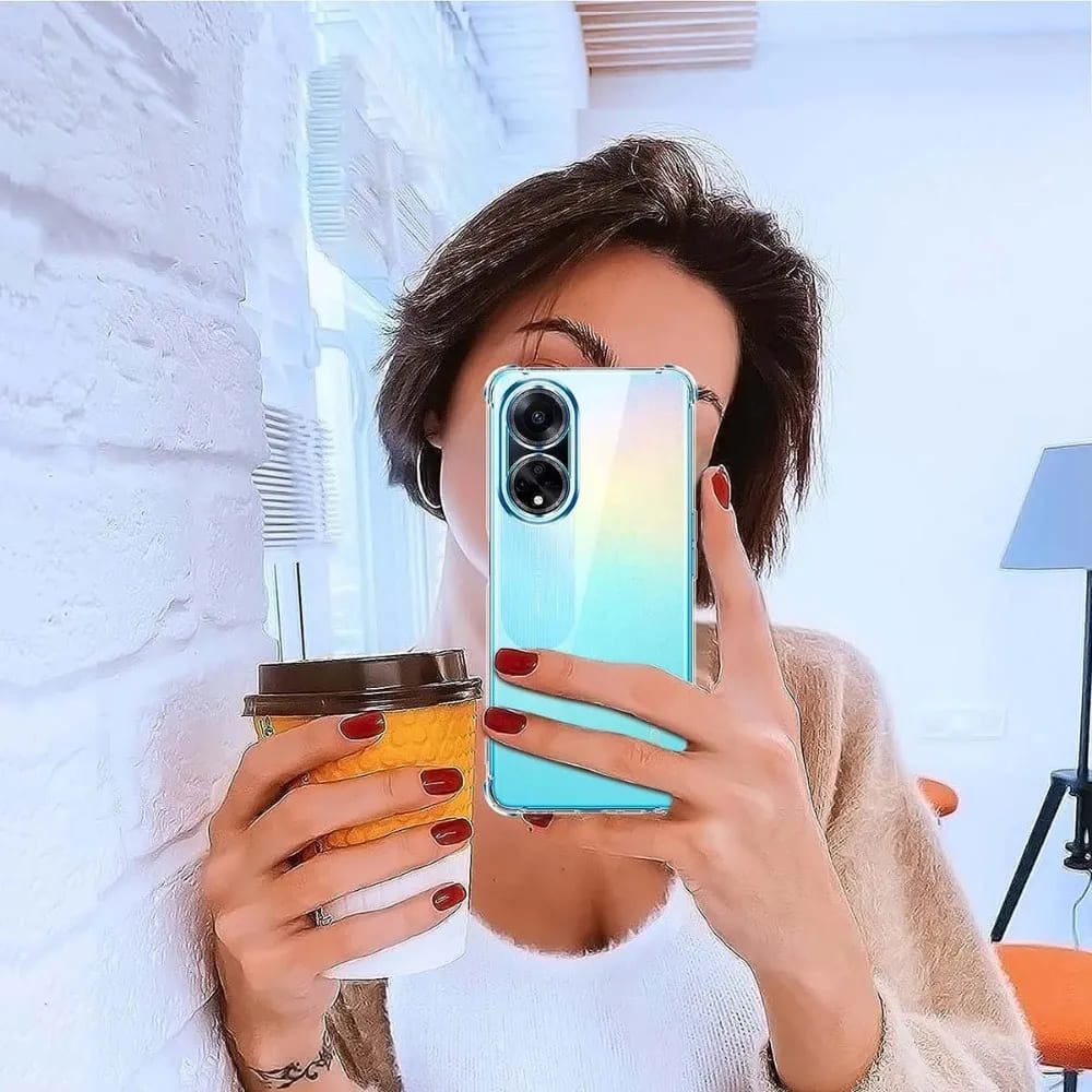 Techsuit - Shockproof Clear Silicone - Oppo A98 5G - Clear