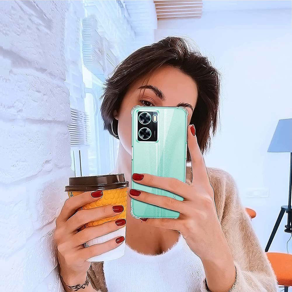 Techsuit - Shockproof Clear Silicone - Oppo A57 4G / A57s / OnePlus Nord N20 SE - Clear