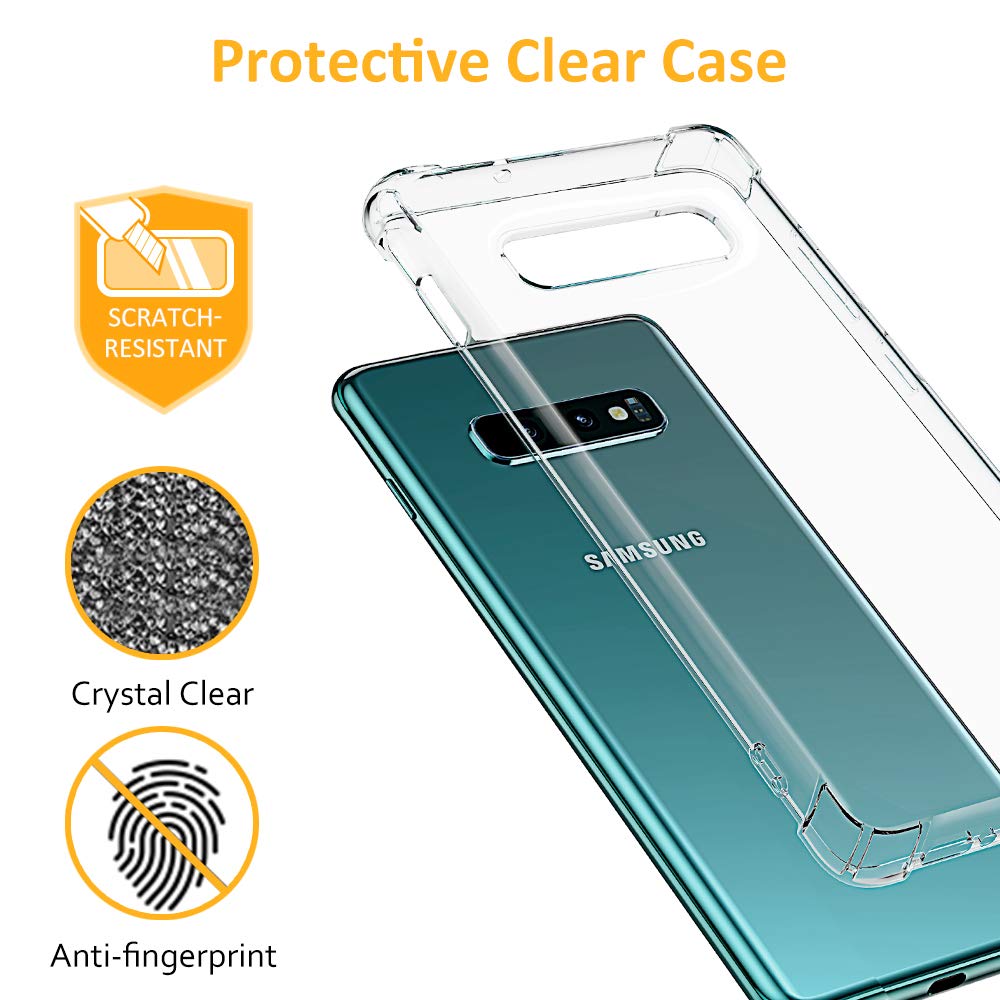 Techsuit - Shockproof Clear Silicone - Galaxy S10e - Clear