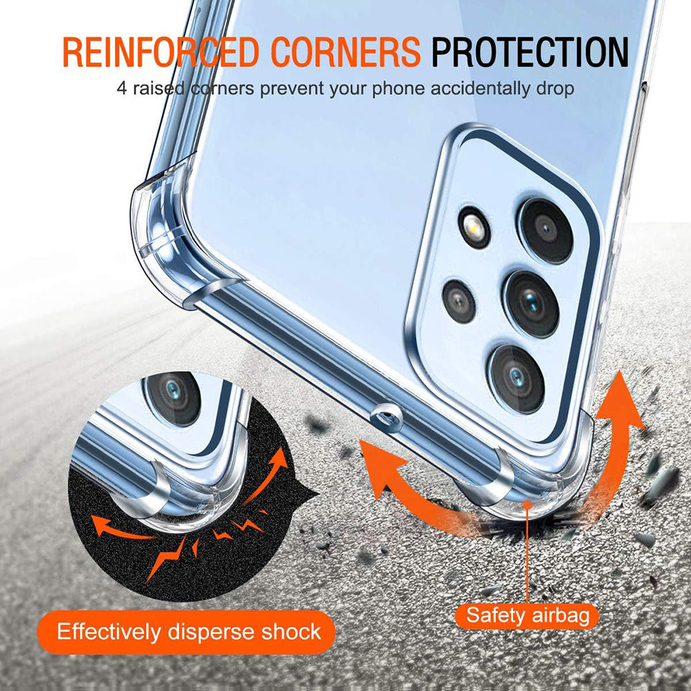 Techsuit - Shockproof Clear Silicone - Galaxy A32 4G - Clear