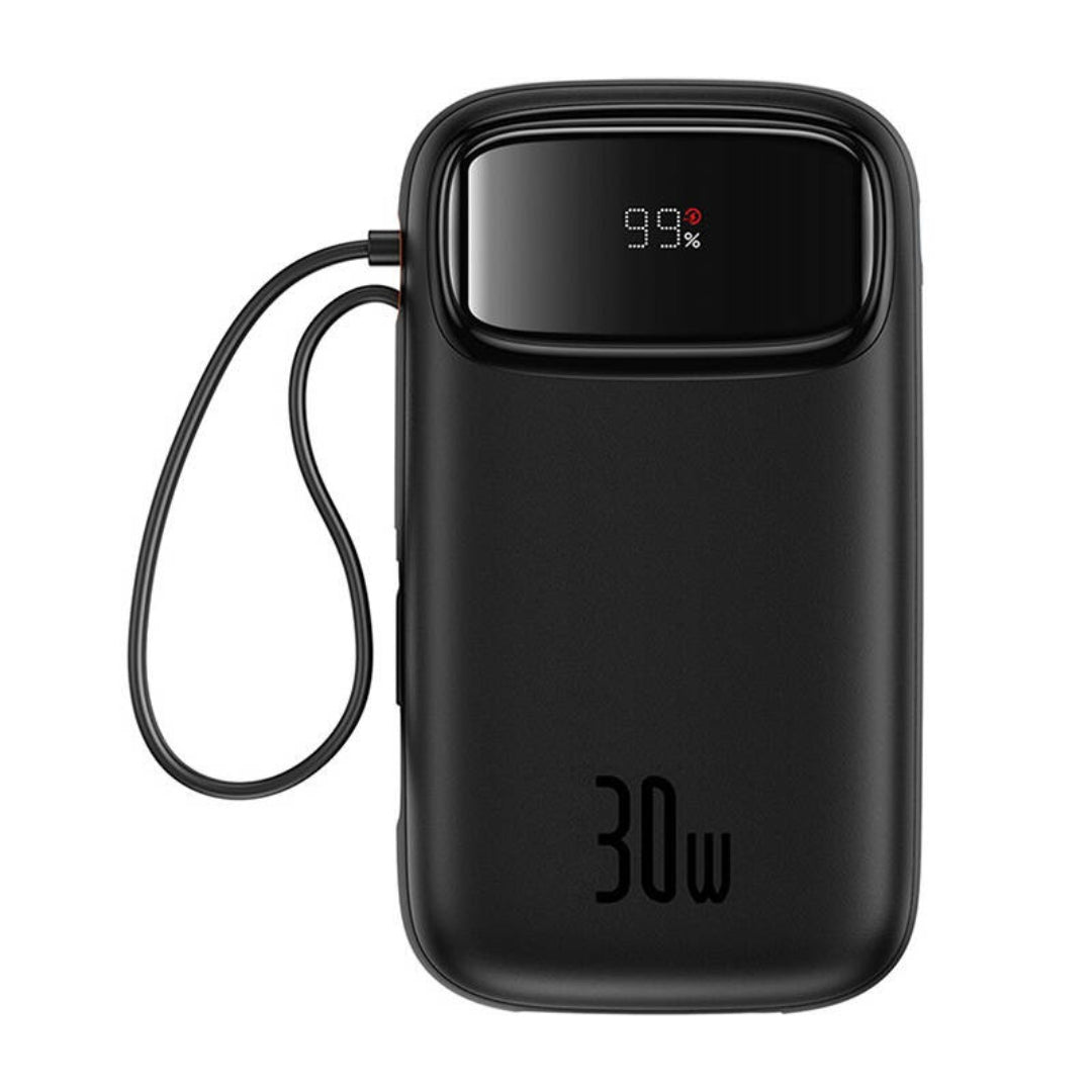 Baseus QPow 2 20000mAh 30W powerbank με 2x USB-C (μαύρο)