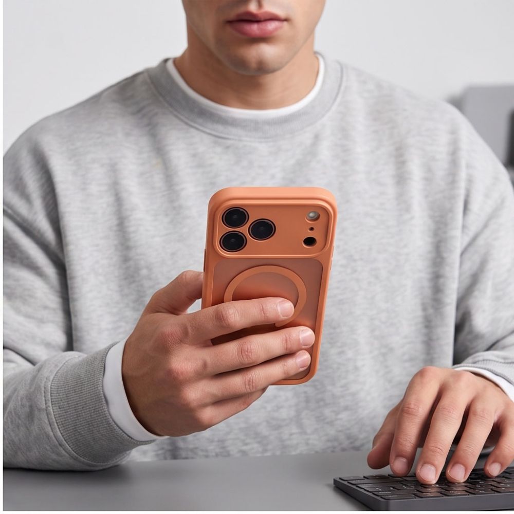 Θήκη Tech-Protect BASICMAG MagSafe iPhone 17 PRO MAX / 18 PRO MAX Cosmic Orange Ματ - iPhone 17 Pro Max
