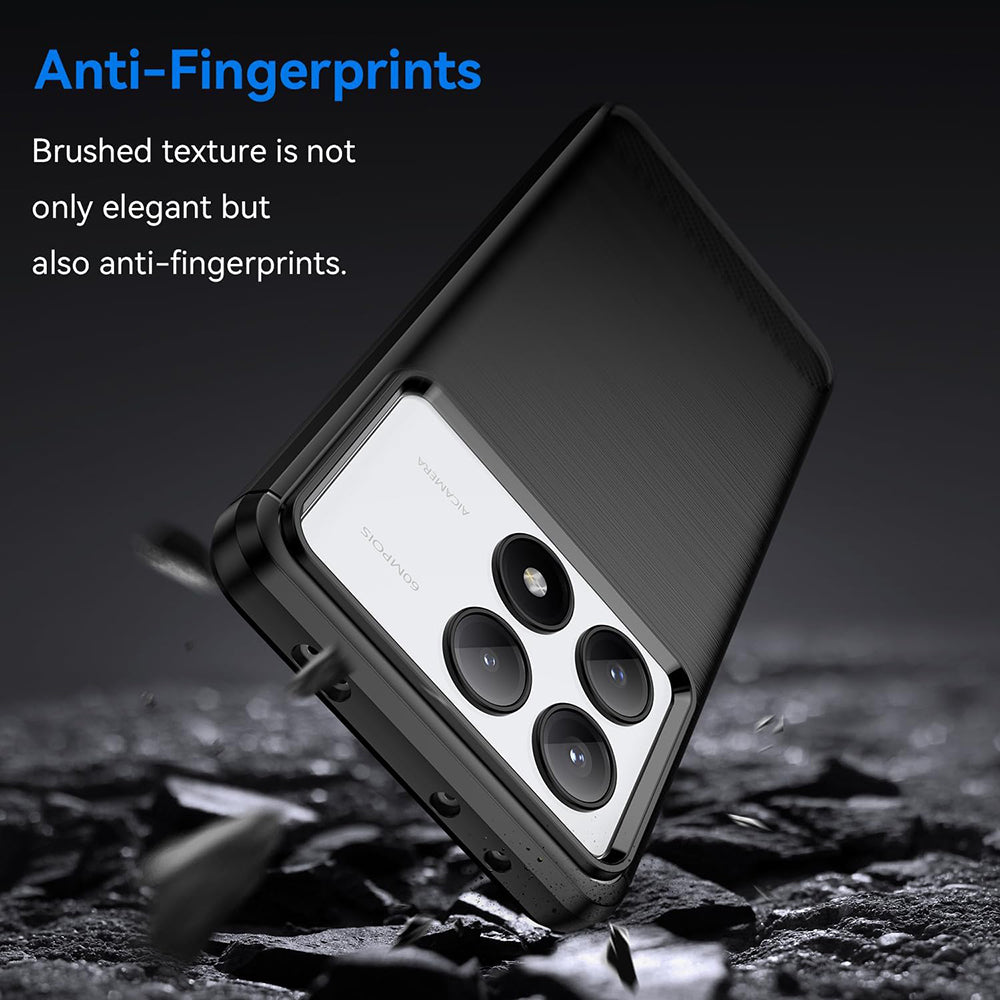 Techsuit - Carbon Silicone - Xiaomi Poco X6 Pro - Black