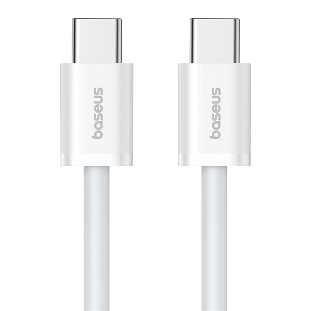 Baseus - Data Cable (P10365200211-04) - Type-C to Type-C, 100W, 2m - Moon White