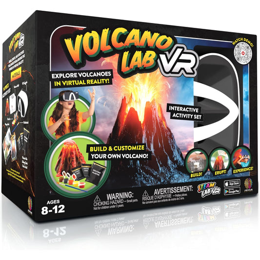 Abacus Brands Steam Volcano Lab Vr Επιστημονικό Σετ Εικονικής Πραγματικότητας – Πλήρης Αγγλική Έκδοση – Περιλαμβάνει Γυαλιά Vr – Θήκη για κινητό από το PhoneBazaar.gr