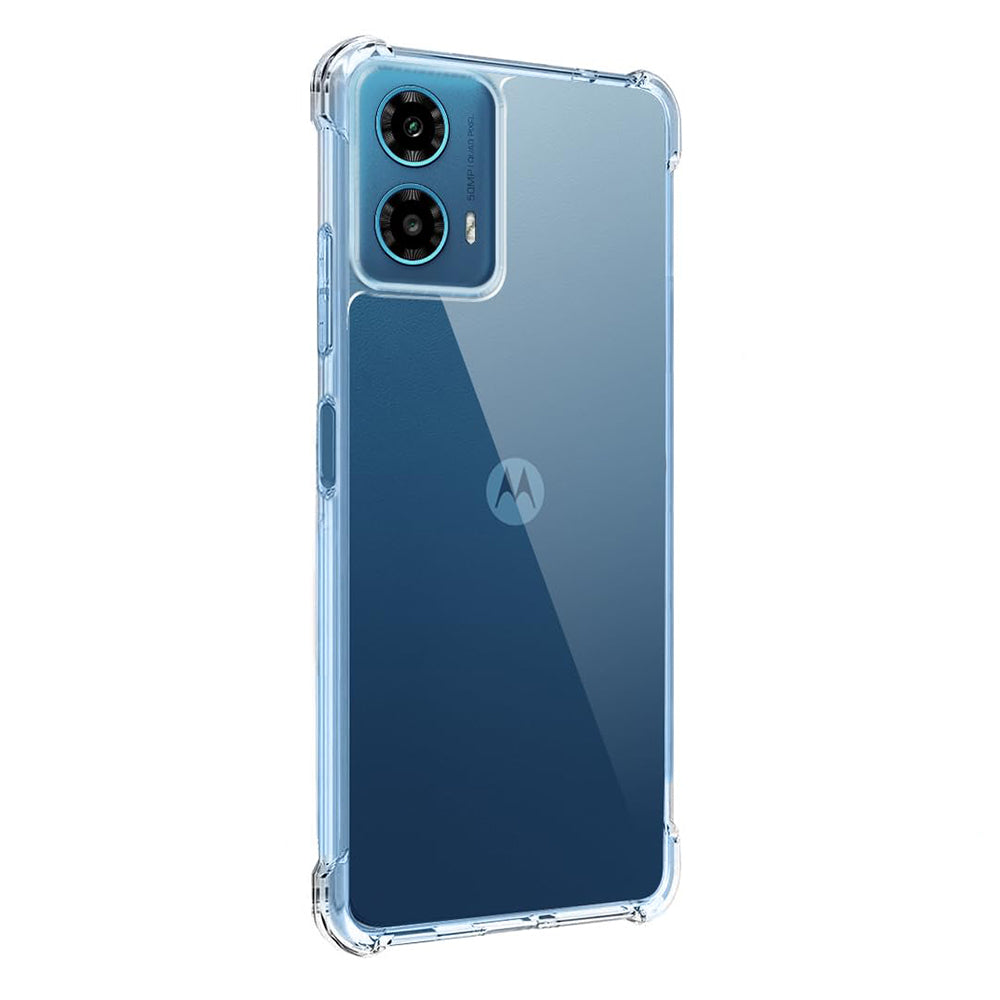 Techsuit - Shockproof Clear Silicone - Motorola Moto G34 / Moto G45 - Clear