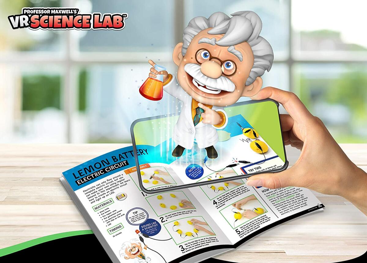 Abacus Brands VR Science Lab Επιστημονικό σετ εικονικής πραγματικότητας του καθηγητή Maxwell – Πλήρης Αγγλική Έκδοση – Περιλαμβάνει Γυαλιά VR