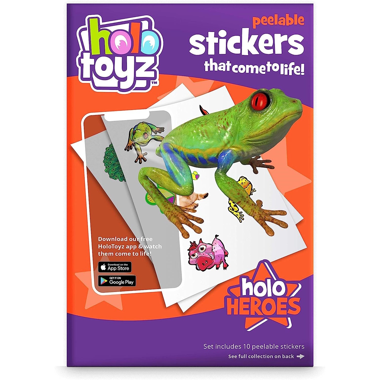 HoloToyz - Holo Heroes Augmented Reality Αυτοκόλλητα Επαυξημένης πραγματικότητας που ζωντανεύουν σε κινούμενα σχέδια