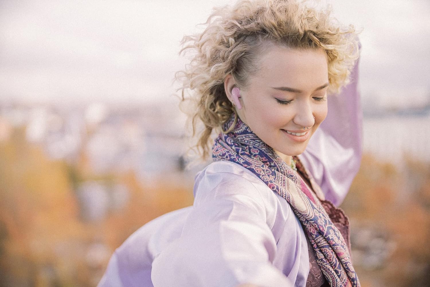 Defunc TRUE AUDIO Bluetooth 5.3 Ασύρματα True Wireless Ακουστικά με θήκη (ροζ)