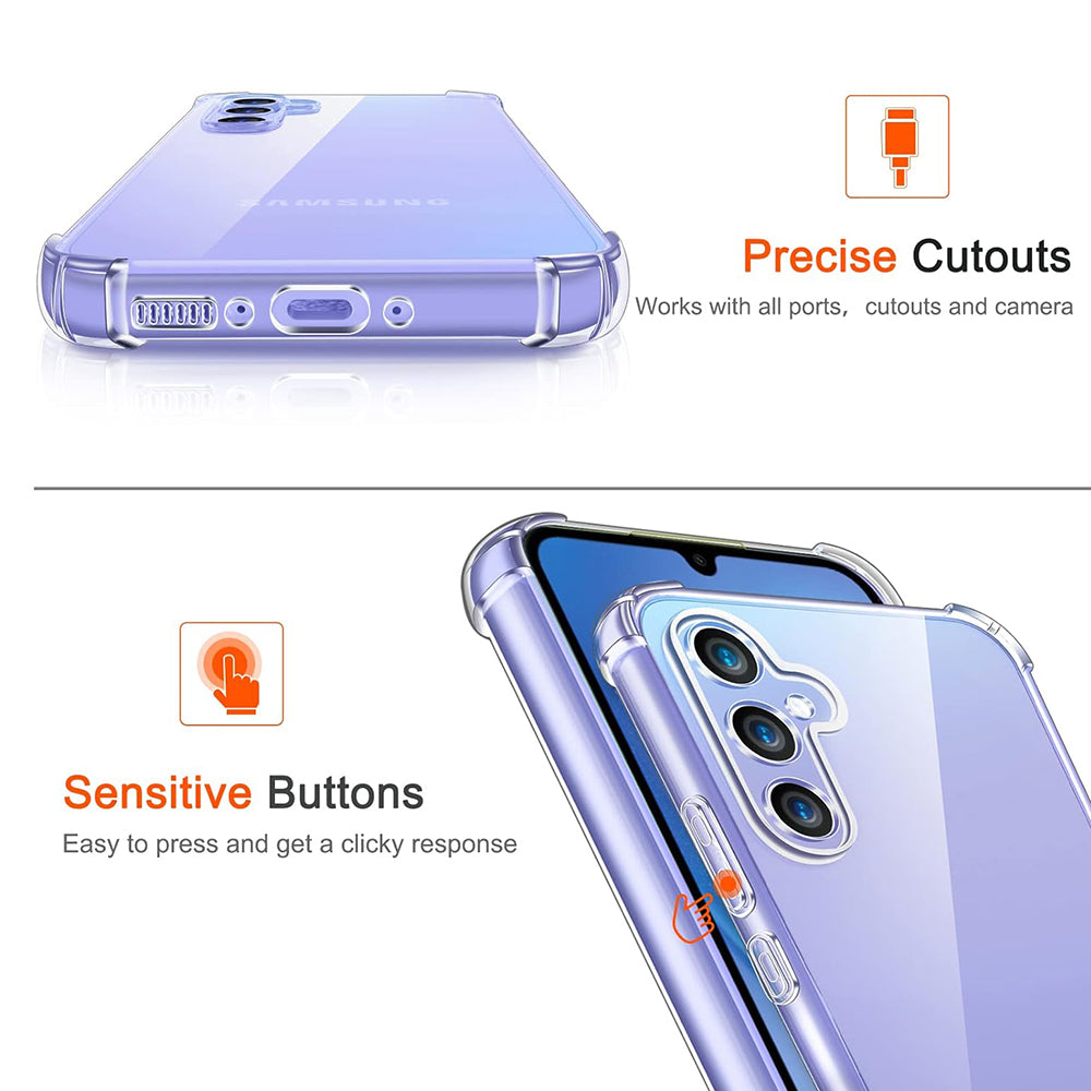 Techsuit - Shockproof Clear Silicone - Galaxy A15 4G / A15 5G - Clear