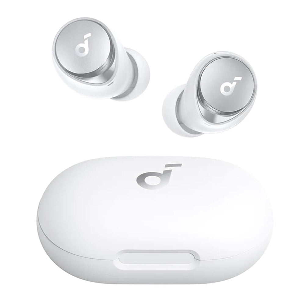 Anker - Wireless Earbuds SoundCore Space A40 (A3936G21) - Bluetooth 5.2, ANC, Hi-Res Sound, Wireless&Type-C Charging - White