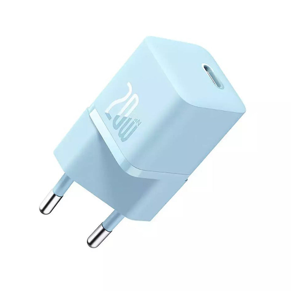 Baseus - Wall Charger (CCGN050103) - GaN, Type-C, Fast Charging, 20W - Blue