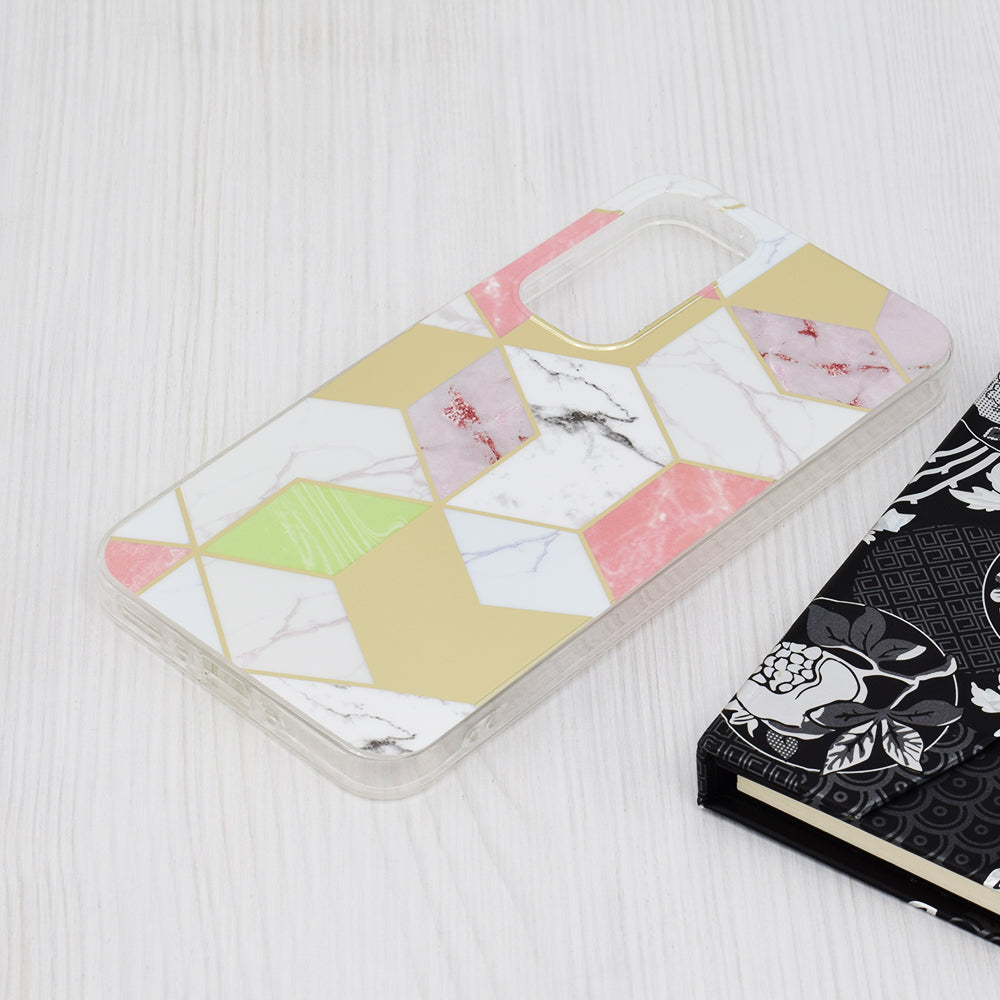 Techsuit - Marble Series - Galaxy A35 5G - Purple Hex