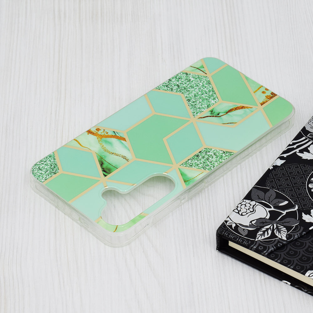 Techsuit - Marble Series - Galaxy S24 Plus - Green Hex