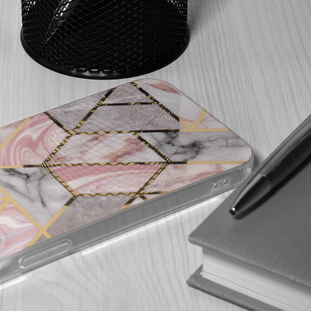 Techsuit - Marble Series - Galaxy S24 Plus - Pink Hex