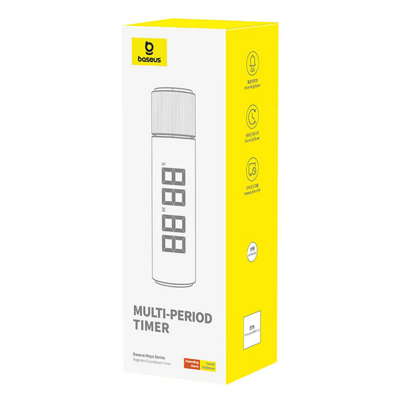 Baseus - Rotation Countdown Timer Heyo (L60448003111-00) - with Digital Display, 40-80dB - Black