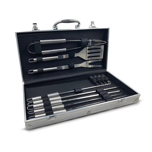 The Source Bbq Tool Set - Ανοξείδωτο Σετ Εργαλείων Barbeque (13 Τεμάχια) – Θήκη για κινητό από το PhoneBazaar.gr