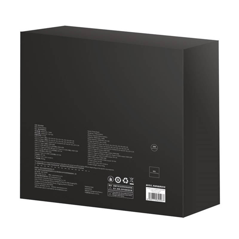 Baseus - Power Bank Blade HD (PPBL000301) - 2xUSB, 2xUSB-C, 20000mAh with Cable USB-C, Fast Charge, 100W - Black