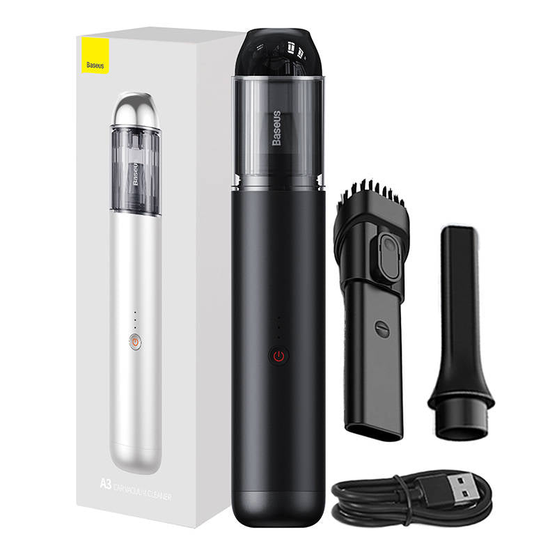 Baseus - Cordless Car Vacuum Cleaner A3 (CRXCQA3-0A) - Type-C, QC3.0, 15000Pa, 135W - Black