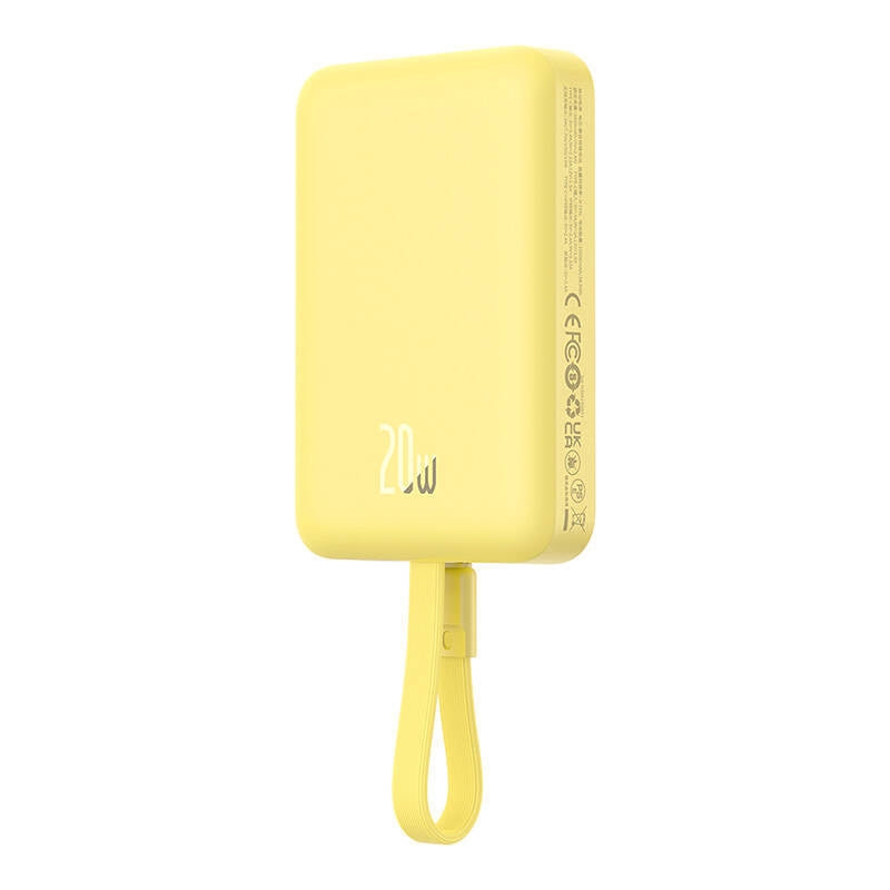 Baseus - Power Bank Magnetic Mini (P10022109Y23-00) - MagSafe, USB-C, 10000mAh, 20W - Yellow